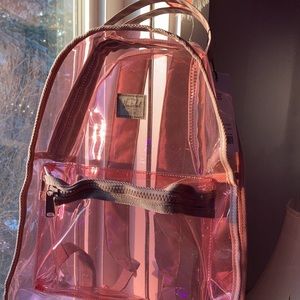 Clear Herschel backpack Ash Rose
